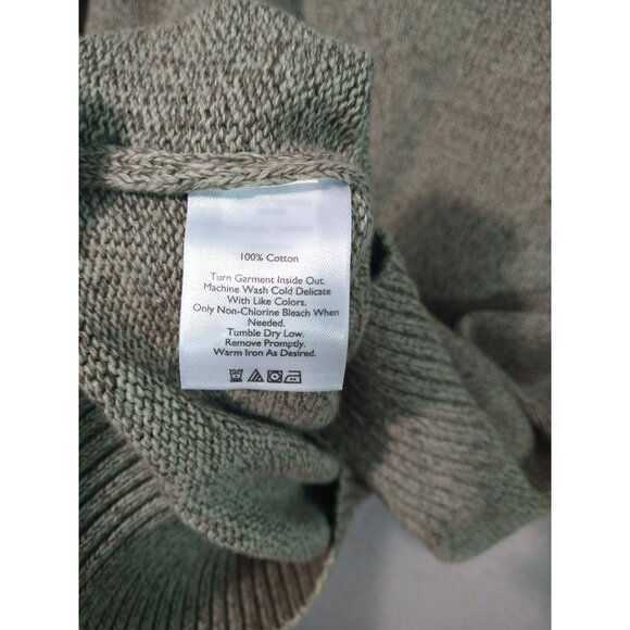 Eddie Bauer Sweater Mens Medium Brown Crewneck Cotton New - Picture 7 of 8